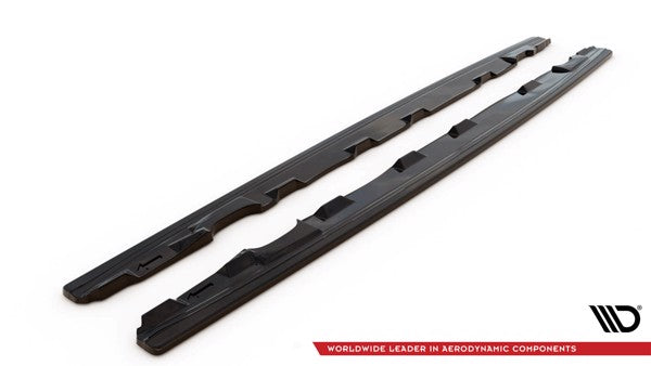 Maxton Side Skirts Diffusers Audi S5 / A5 S-Line F5 Sportback  - Gloss Black