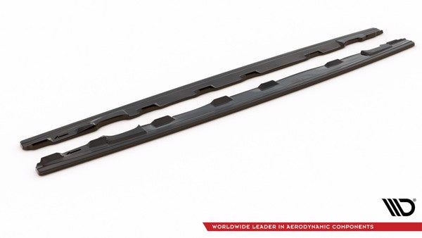 Maxton Side Skirts Diffusers Audi S5 / A5 S-Line F5 Sportback  - Gloss Black