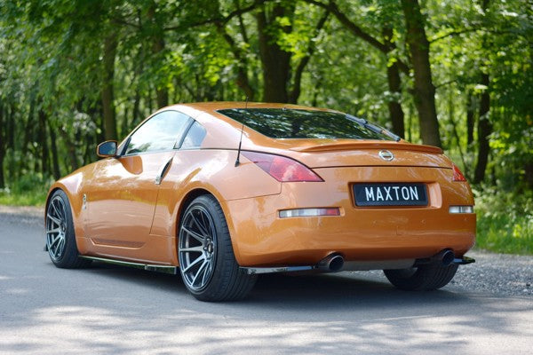 Maxton Rear Side Splitters Nissan 350Z - Gloss Black