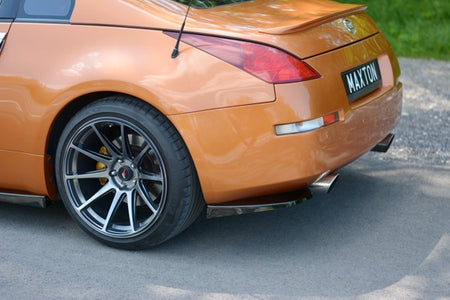 Maxton Rear Side Splitters Nissan 350Z - Gloss Black