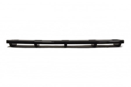 Maxton Central Rear Splitter Audi A7 S-Line (Facelift) (With Vertical Bars) - Gloss Black