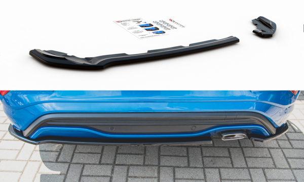 Maxton Rear Side Splitters Ford Puma St-Line - Gloss Black