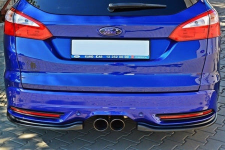 Maxton Rear Side Splitters Ford Focus St Mk3 Estate - Gloss Black