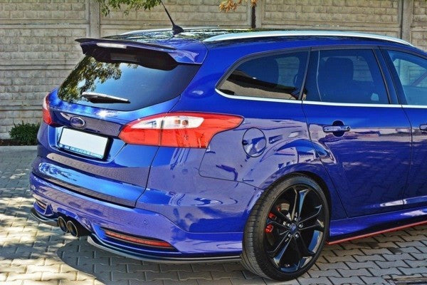 Maxton Rear Side Splitters Ford Focus St Mk3 Estate - Gloss Black