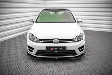 Maxton Street Pro Front Splitter V.1 Volkswagen Golf R Mk7 - Black