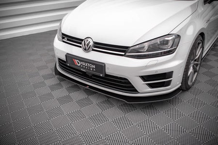 Maxton Street Pro Front Splitter V.1 Volkswagen Golf R Mk7 - Black