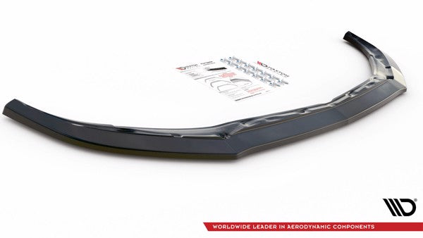 Maxton Front Splitter V.3 Mercedes-Amg C63 Amg Aero Pack C205 Facelift - Gloss Black
