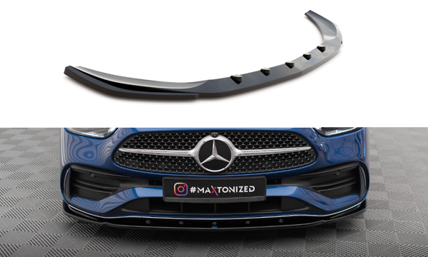 Maxton Front Splitter V.2 Mercedes-Benz C Amg-Line W206 - Gloss Black