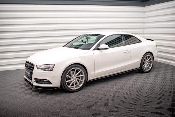 Maxton Side Skirts Diffusers V.2 Audi A5 / A5 S-Line / S5 Coupe 8T - Gloss Black