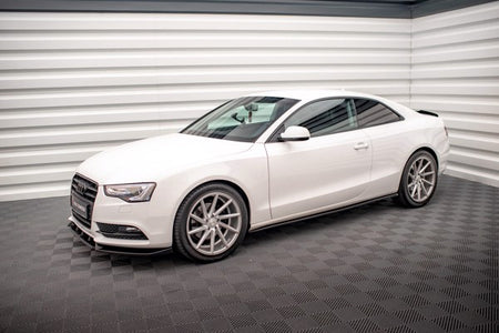 Maxton Side Skirts Diffusers V.2 Audi A5 / A5 S-Line / S5 Coupe 8T - Gloss Black