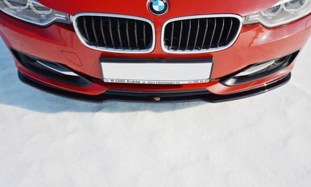 Maxton Front Splitter V.1 BMW 3 F30 - Gloss Black