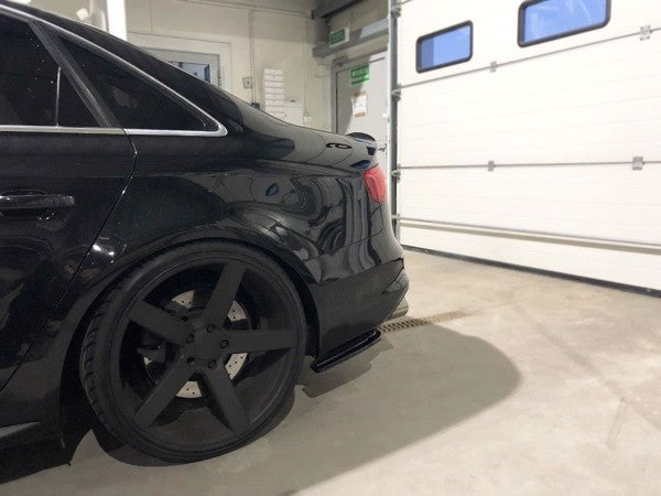 Maxton Rear Side Splitters Audi S4 B8 Fl - Gloss Black