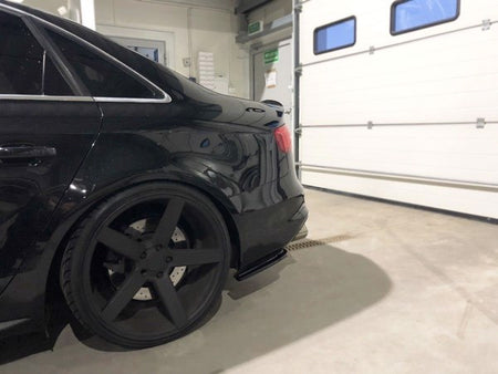 Maxton Rear Side Splitters Audi S4 B8 Fl - Gloss Black