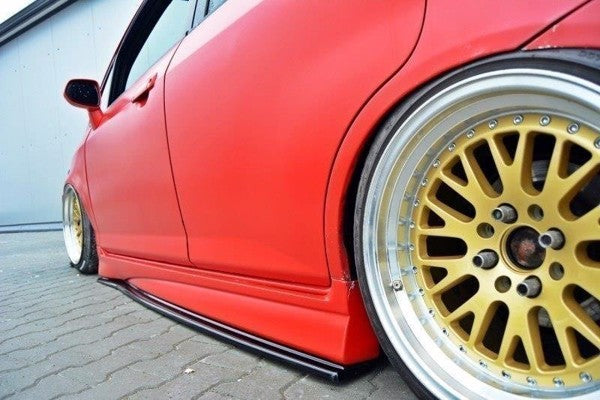 Maxton Side Skirts Diffusers Honda Jazz Mk1 - Gloss Black
