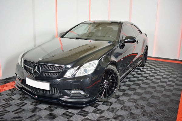 Maxton Side Skirts Diffusers Mercedes-Benz E-Class W207 Coupe Amg-Line - Gloss Black