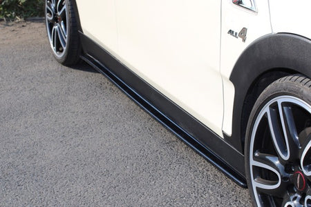 Maxton Side Skirts Diffusers Mini Clubman S Mk2 (F54) Jcw - Gloss Black