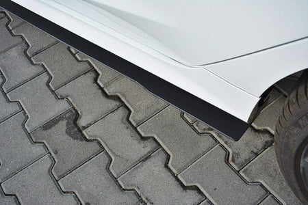 Maxton Racing Side Skirts Diffusers V.2 Ford Fiesta Mk8 St / St-Line - Gloss Black