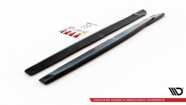 Maxton Side Skirts Diffusers V.2 Nissan 370Z Nismo Facelift - Gloss Black