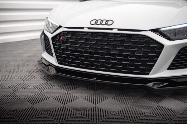 Maxton Front Splitter V.3 Audi R8 Mk2 Facelift - Gloss Black