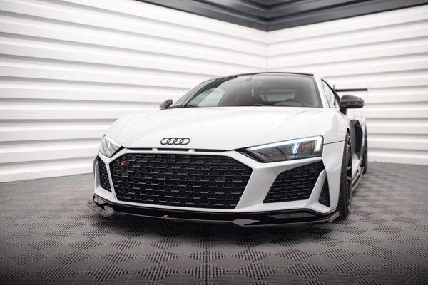 Maxton Front Splitter V.3 Audi R8 Mk2 Facelift - Gloss Black