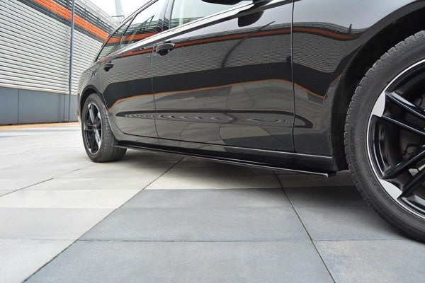 Maxton Side Skirts Diffusers Audi A6 C7 - Gloss Black