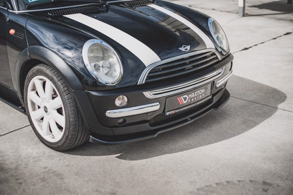 Maxton Front Splitter Mini Cooper / One R50  - Gloss Black