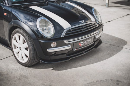Maxton Front Splitter Mini Cooper / One R50  - Gloss Black