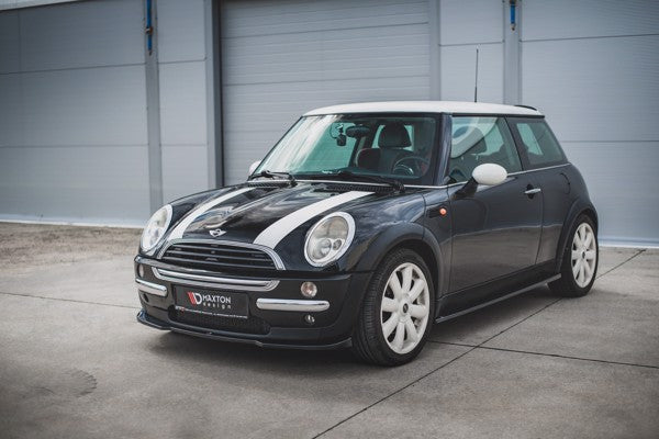 Maxton Front Splitter Mini Cooper / One R50  - Gloss Black