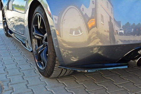 Maxton Rear Side Splitters Nissan 370Z - Gloss Black