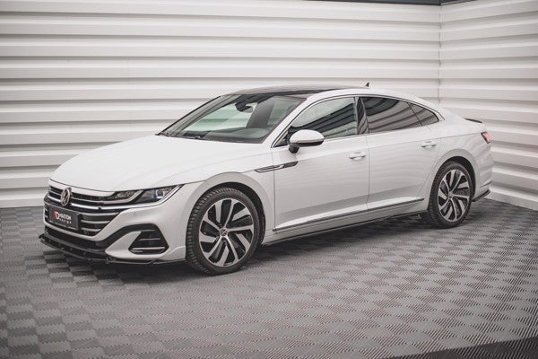 Maxton Side Skirts Diffusers Volkswagen Arteon R-Line Facelift - Gloss Black