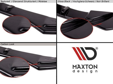 Maxton Side Skirts Diffusers Volkswagen Arteon R-Line Facelift - Gloss Black