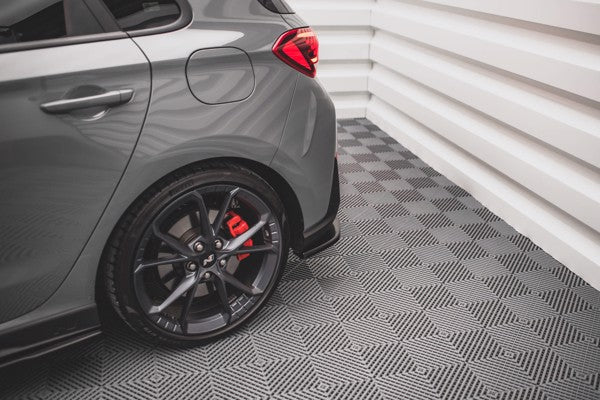 Maxton Rear Side Splitters V.2 Hyundai I30 N Hatchback Mk3 Facelift - Gloss Black