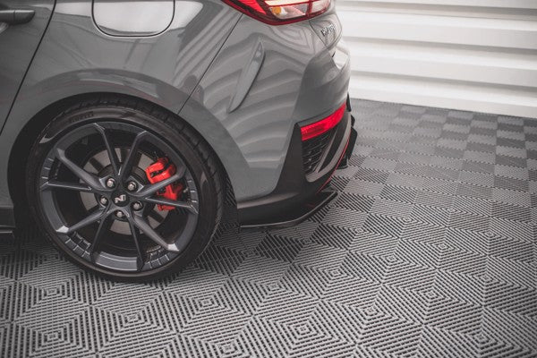 Maxton Rear Side Splitters V.2 Hyundai I30 N Hatchback Mk3 Facelift - Gloss Black