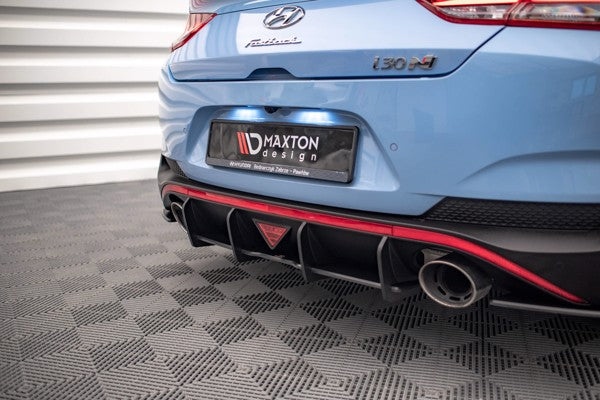 Maxton Street Pro Rear Diffuser Hyundai I30 N Fastback Mk3 Facelift - Black