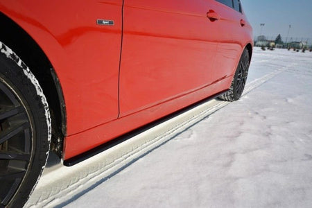 Maxton Side Skirts Diffusers BMW 3 F30 - Gloss Black