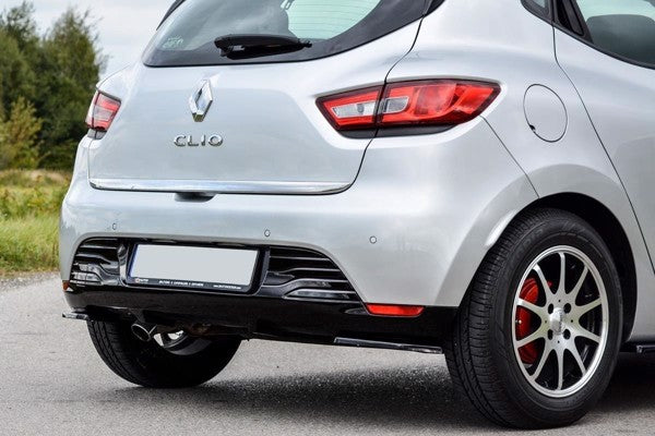 Maxton Rear Side Splitters Renault Clio Mk4 - Gloss Black