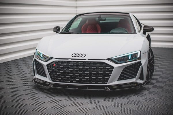 Maxton Front Splitter V.1 Audi R8 Mk2 Facelift - Gloss Black