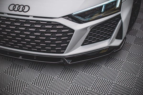 Maxton Front Splitter V.1 Audi R8 Mk2 Facelift - Gloss Black