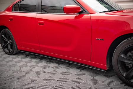 Maxton Street Pro Side Skirts Diffusers Dodge Charger Rt Mk7 Facelift - Black