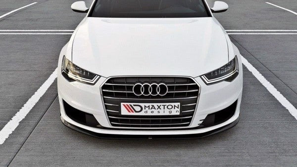 Maxton Front Splitter Audi A6 Ultra C7 Fl - Gloss Black