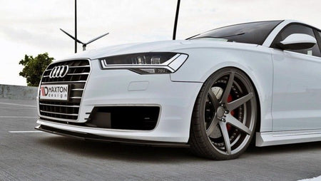 Maxton Front Splitter Audi A6 Ultra C7 Fl - Gloss Black