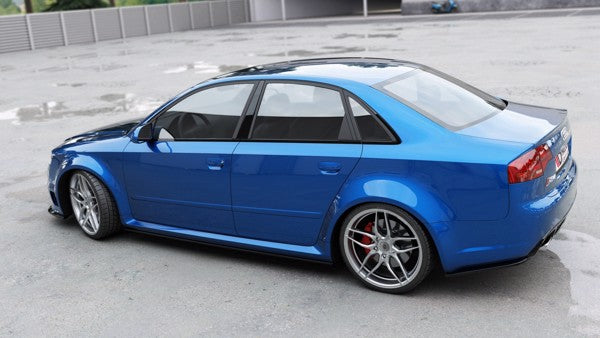 Maxton Side Skirts Diffusers Audi RS4 B7 - Gloss Black