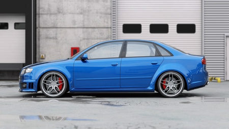 Maxton Side Skirts Diffusers Audi RS4 B7 - Gloss Black