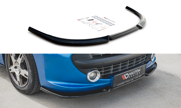 Maxton Front Splitter Peugeot 207 Sport - Gloss Black