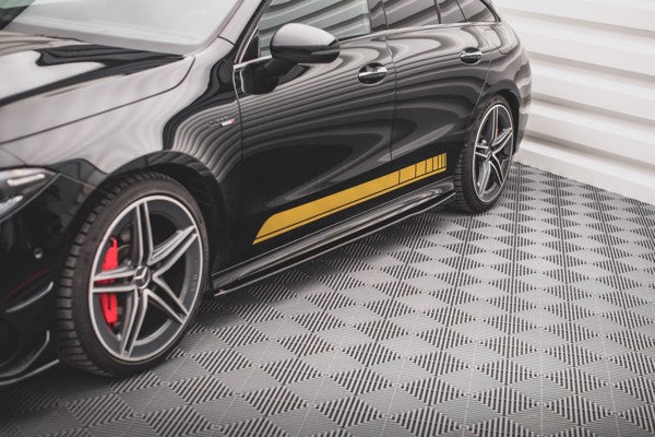 Maxton Side Skirts Diffusers Mercedes-Amg Cla 35 / 45 C118 - Gloss Black