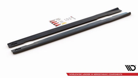 Maxton Side Skirts Diffusers Mercedes-Amg Cla 35 / 45 C118 - Gloss Black