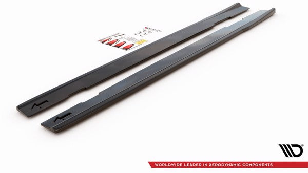 Maxton Side Skirts Diffusers Mercedes-Amg Cla 35 / 45 C118 - Gloss Black