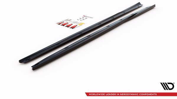 Maxton Side Skirts Diffusers Alfa Romeo Giulietta Facelift - Gloss Black