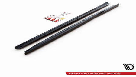 Maxton Side Skirts Diffusers Alfa Romeo Giulietta Facelift - Gloss Black