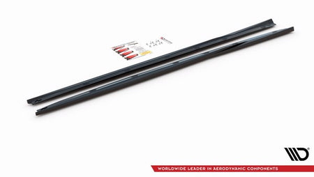 Maxton Side Skirts Diffusers Alfa Romeo Giulietta Facelift - Gloss Black